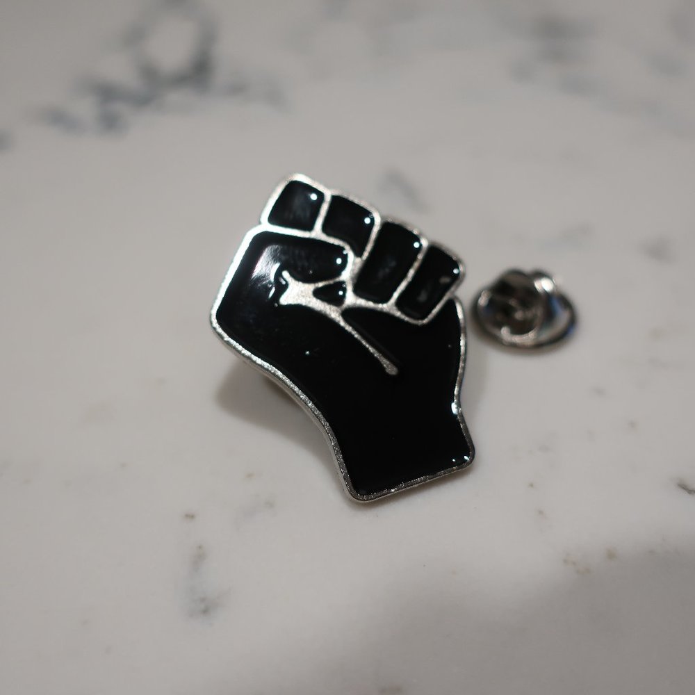 Black Lives Matter Pin | Raised Fist Pin Black Lives Matter BLM